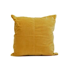 Sammet Kuddfodral 50x50cm Gul