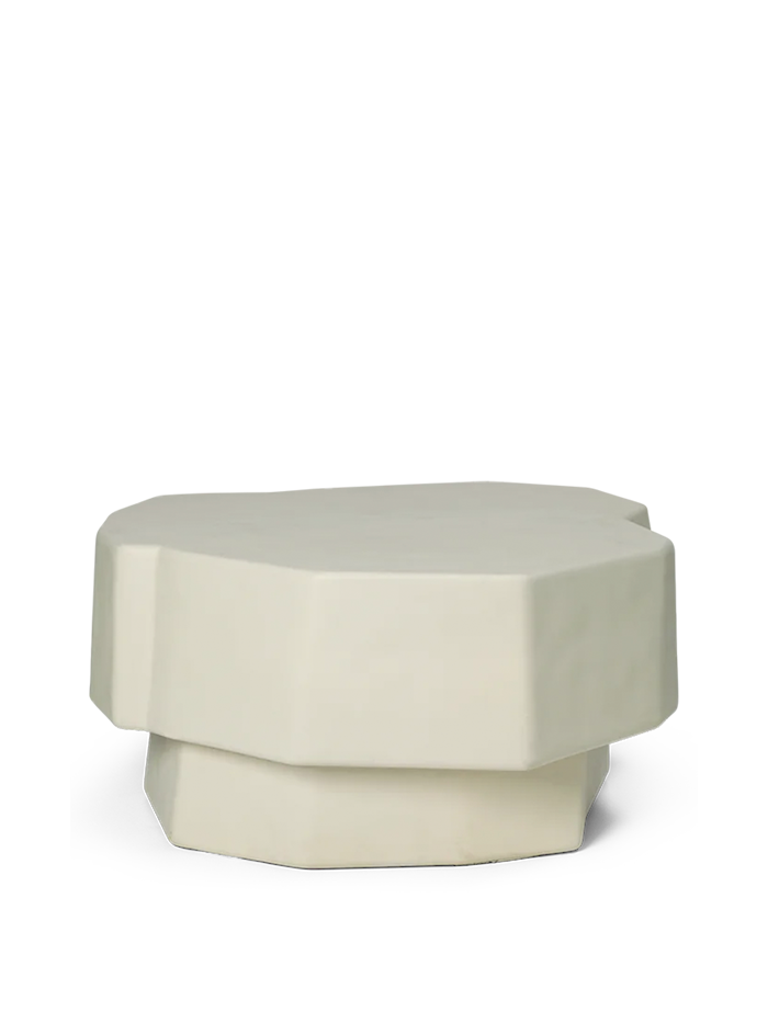 Staffa Salongbord Ø 84 x 40 cm Cement Ivory