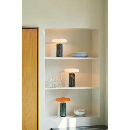 Trip Bordlampe Ø17x21 cm Marmor Kull/Matt Opal