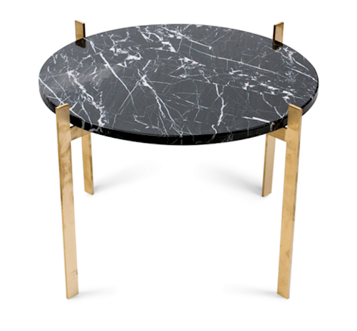 Single deck soffbord – Black/brass