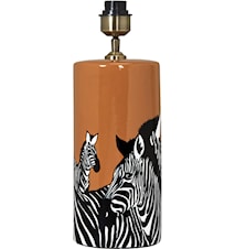 Zebra Lampefot 42cm Oransje 42cm