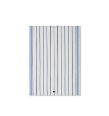 Striped Kjøkkenhåndkle Bomull/Linstoff Hvit/Blå
