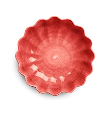 Oyster Skål 24 cm Röd