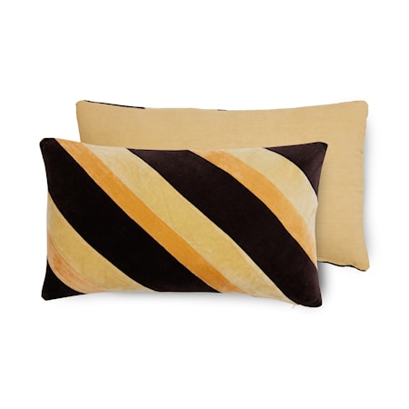 HKLiving Striped Kudde Sammet 60x35 cm Fame