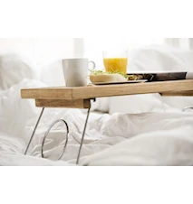 Bed Tray with Foldable legs Oval Oak
