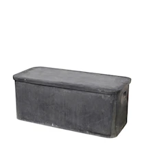 Fiber Bänk med förvaring Fibercement Charcoal