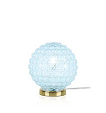 Spring Lámpara de mesa Azul celeste/Latón