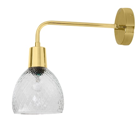 Vegglampe Glass Klar 14×33 cm