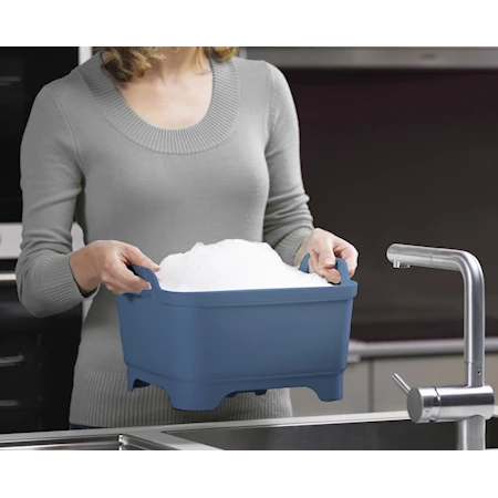Wash&Drain™ Oppvaskbalje med håndtak Blå