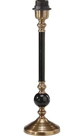 Abbey Lampfot Svart/Antikmäss 40cm