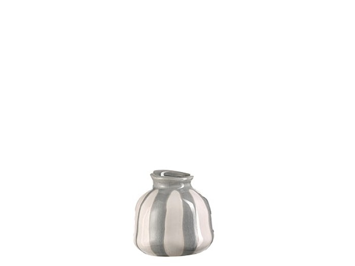 Vaso 10 cm grigio/bianco