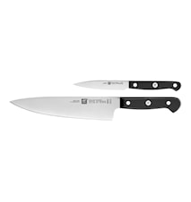 Gourmet knivsett 2-pakning skrellekniv + kokkekniv