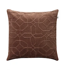 Nandi Kuddfodral Velvet Brun 50x50cm