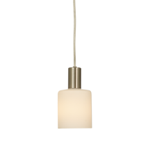 Cylinder Vinduslampe IP20 stål/Opalhvit