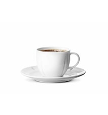Grand Cru Soft Koffiekop met schotel 28 cl wit