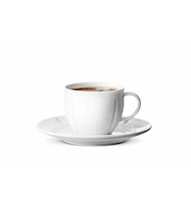 Grand Cru Soft taza de café con plato 28 cl blanco