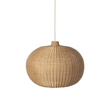 Braided Lampshade - Belly - Natural