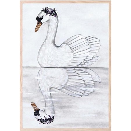 Poster Swan Reflection 21x30cm