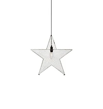 Étoile de Noël Bynäs en métal 50 cm gris