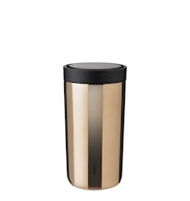 To-Go Click to go cup, 0.2 l. - dark gold metallic
