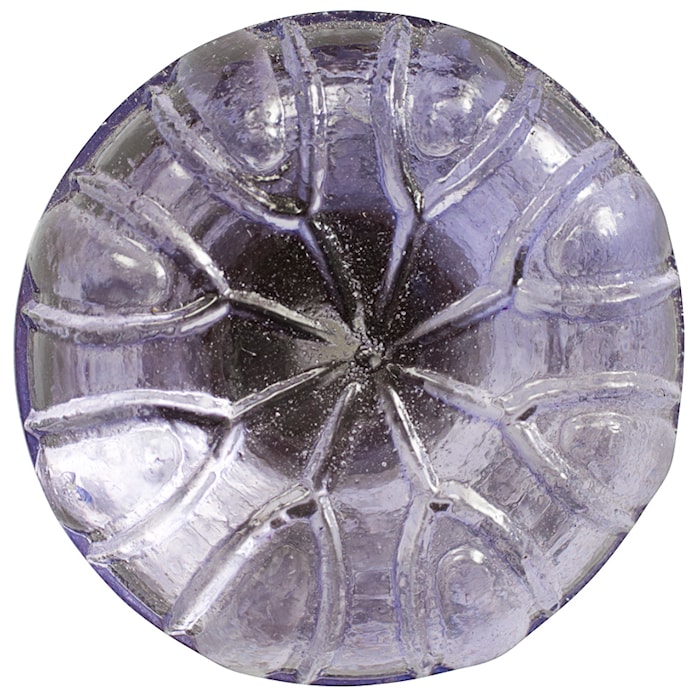 Bouton en verre rond Ø 3 cm - violet