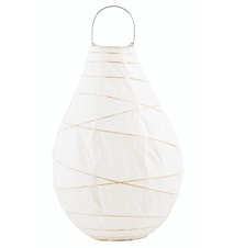 Lanterne Drop Ø 24 x 35 cm blanc