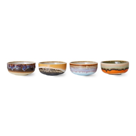 70s ceramics Tapasskål 4-pack Keramik Crystal