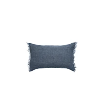 Levelin Kissenbezug 40 × 60 cm Leinen Blau