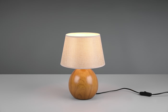 Luxor Bordslampa 35 cm E27 Beige/Trä