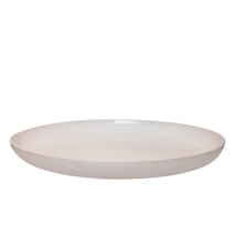 Stort fat 42 cm Naturhvit