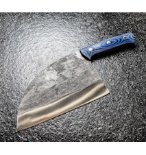 Mad Bull - Couteau de chef Serbe 18cm Manche rouge