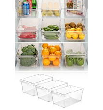 Kjøleskapsoppbevaring Høy 3 deler Klar