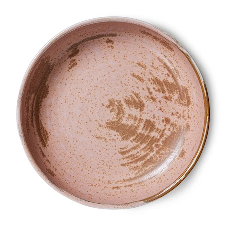 Chef ceramics: Djup tallrik L Rustic pink