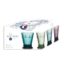Abeille Vattenglas 26 cl 4-pack Olika Färger