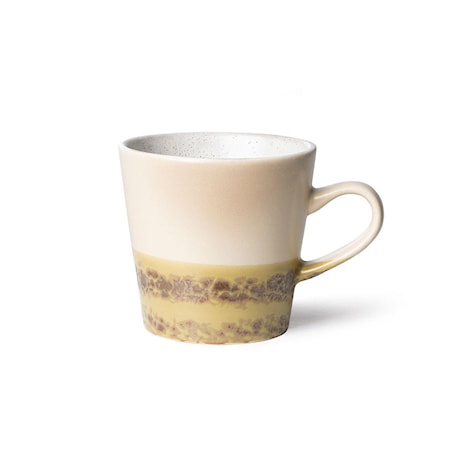 70s Metallic Kaffemugg med Öra 26 cl Beige