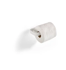 Rim toalettrullholder hvit