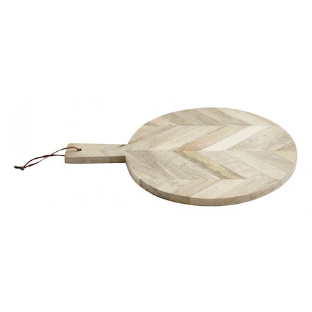 Planche à découper Ronde en bois avec ficelle Small