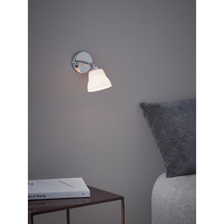 Fico Vegglampe Krom/hvit