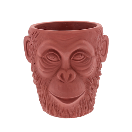 Bilde av Calbe Ytterkrukke Gorilla 22 cm Rødbrun
