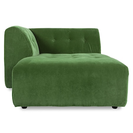 Vint couch: Element vänster Divan Grön