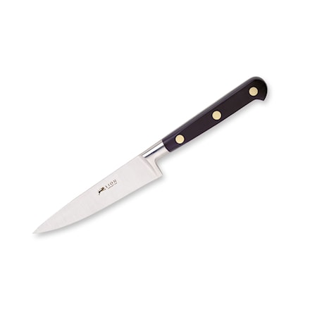Kokkekniv stål/svart, l: 10 cm