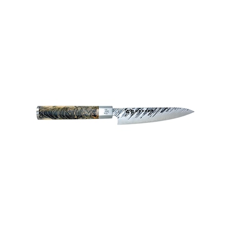 Couteau à éplucher Ame avec manche en mélèze d'Amérique 12 cm