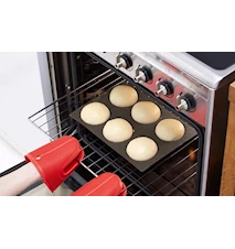 Bakeform små franske x 6 perforert silikon