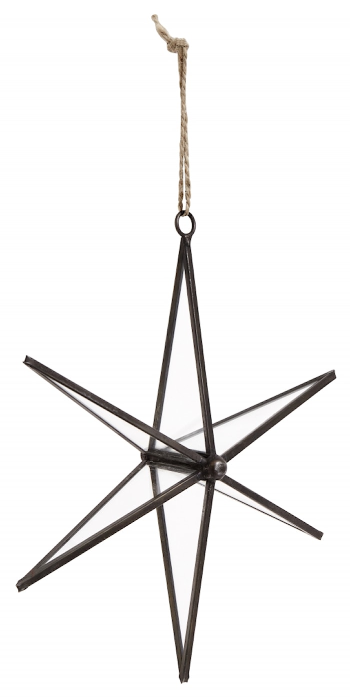 Juldekoration Star Large 21 cm Svart