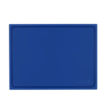 HDPE Leikkuulauta lihamehu-uralla 40 x 30 cm Sininen
