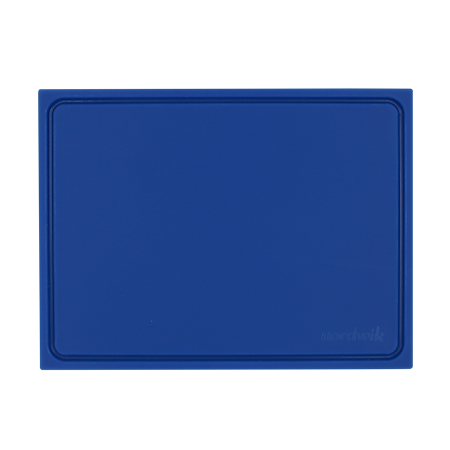 HDPE Skjærebrett med renne 40 x 30 cm Blå