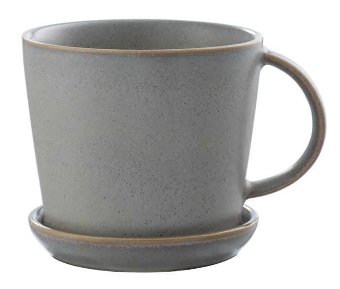 Tasse à thé avec soucoupe - gris