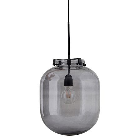 Ball-Jar Lampe Røggrå D:30cm Glas