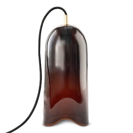 Klem Lampa Stor 37×15 cm Glas Brun
