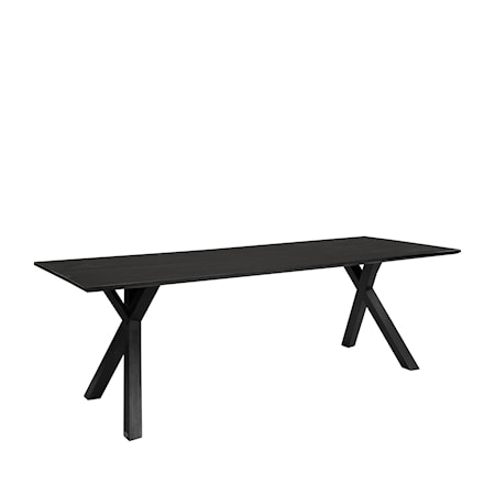 TREE 240 rect dining table black (LPS)